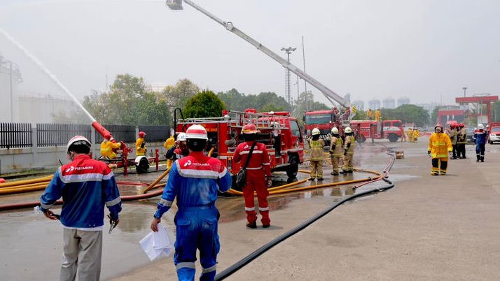 Pertamina Regional JBB Gelar Simulasi Keadaan Darurat, Asah Kesiapsiagaan dan Tanggap Bencana