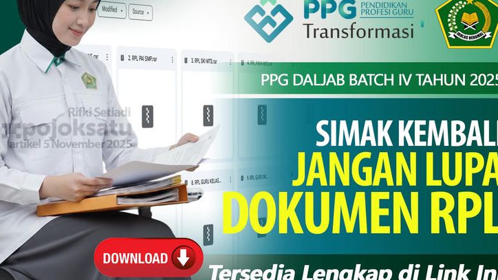 PAHAMI Fungsi Utama Dokumen RPL di PPG Daljab Batch IV 2025, DOWNLOAD LENGKAP Tersedia di Sini