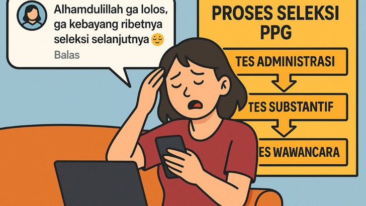 Seleksi Substantif Sudah Pengumuman! Peserta Bilang Lega Tak Lolos, Bayangin Ribetnya PPG Aja Udah Capek!