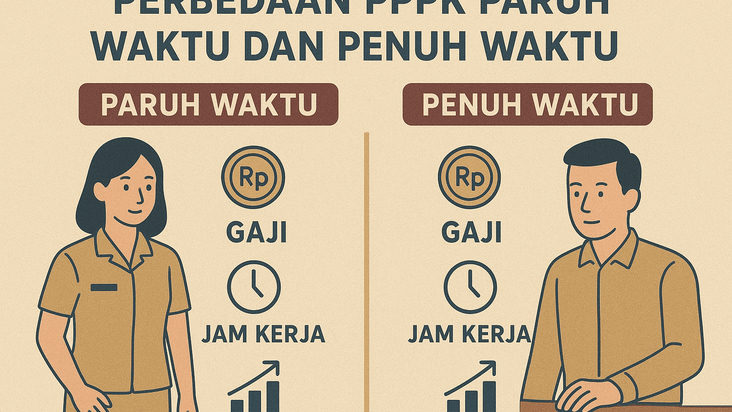 Perbedaan PPPK Paruh Waktu dan Penuh Waktu 2025, Gaji, Jam Kerja, hingga Peluang Karier