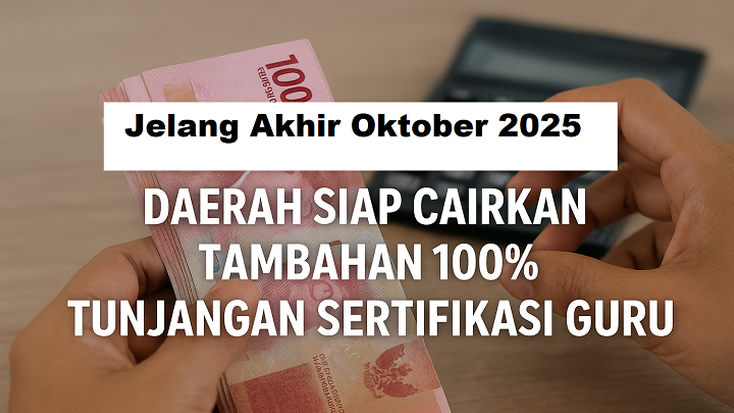 Daerah yang Siap Cairkan Tambahan 100 Persen Tunjangan Sertifikasi Guru