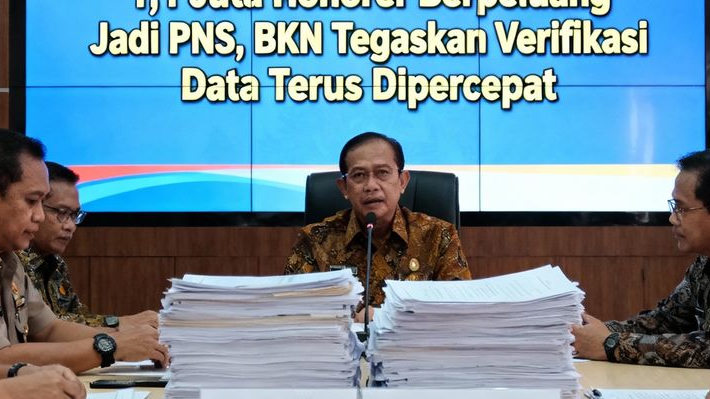 1,1 Juta Honorer Berpeluang Jadi PNS, BKN Tegaskan Verifikasi Data Terus Dipercepat