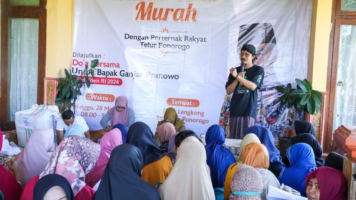 Penuhi Kebutuhan Warga, GGN Jatim Sediakan 500 Paket Telur dalam Bazar Murah