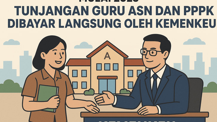 Mulai 2025, Tunjangan Guru ASN dan PPPK Dibayar Langsung oleh Kemenkeu