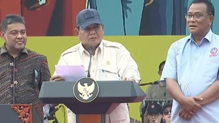 Momen Prabowo di May Day Monas: Protes Sambutan Meriah untuk Seskab di Peringatan Hari Buruh