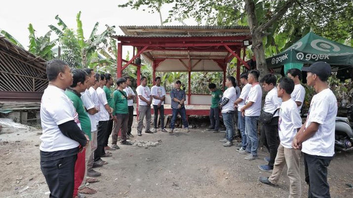 Gardu Ganjar Jawara Banten Resmikan Posko Berteduh untuk Komunitas Ojol di Maja