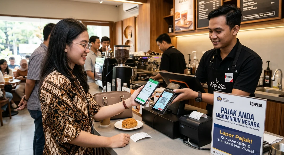 Aktivitas transaksi digital menjadi salah satu sumber penerimaan pajak negara.