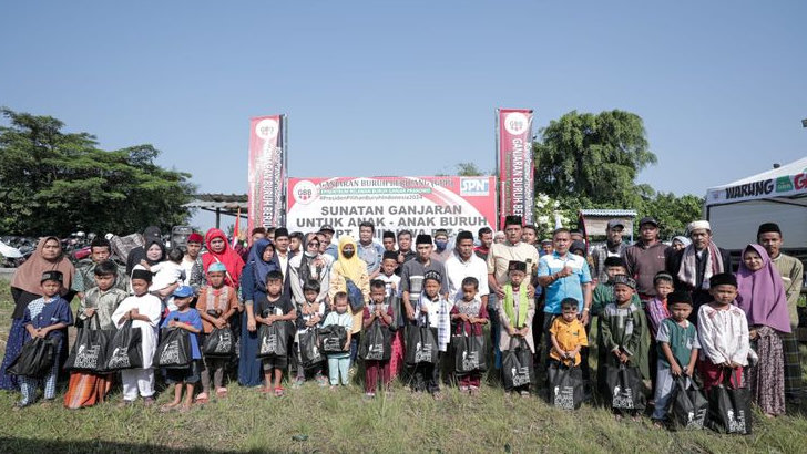 Ganjaran Buruh Berjuang Gelar Sunatan Massal di Rangkasbitung