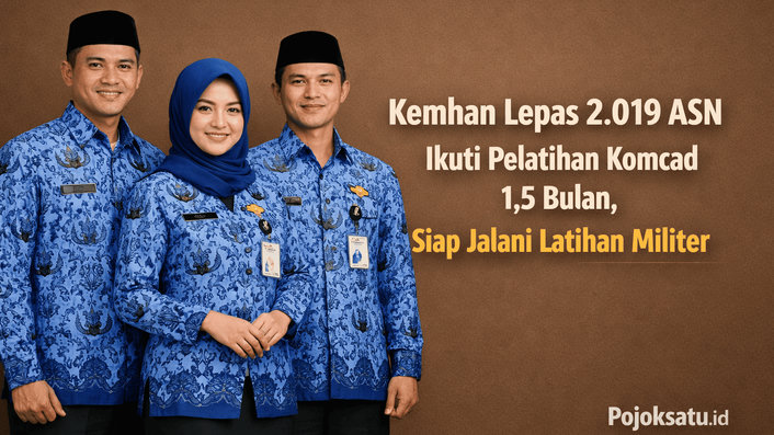 Kemhan Lepas 2.019 ASN Ikuti Pelatihan Komcad 1,5 Bulan, Siap Jalani Latihan Militer