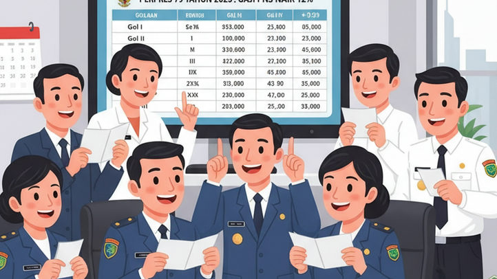 Kaget! Gaji PNS Naik hingga 12 Persen, Ini Rincian Resminya Berdasarkan Perpres 79 Tahun 2025