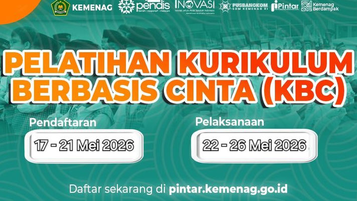 PINTAR Kemenag, Pelatihan Kurikulum Berbasis Cinta Dibuka, Siapkan SDM Unggul Menuju Indonesia Emas 2045