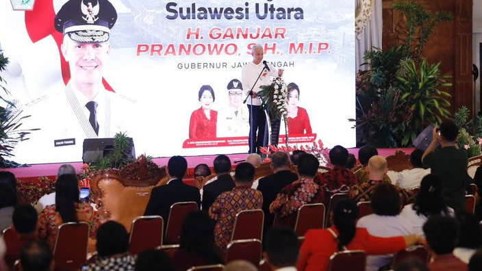 Halal Bi Halal Bersama Warga Manado, Ganjar Sampaikan Pesan Toleransi