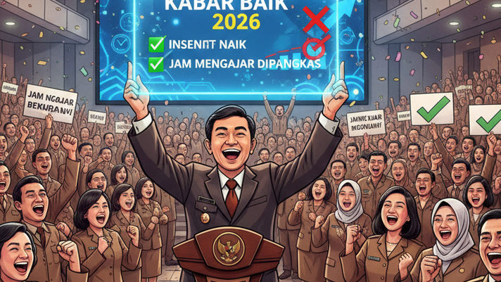 Kabar Baik Guru Honorer! Pemerintah Naikkan Insentif & Pemangkasan Jam Mengajar 2026
