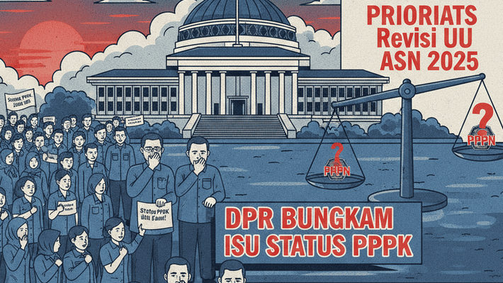 Fokus Berubah Total! DPR Bungkam Isu Status PPPK, Revisi UU ASN 2025 Prioritaskan KASN,  Apa Dampaknya Bagi Ribuan PPPK?