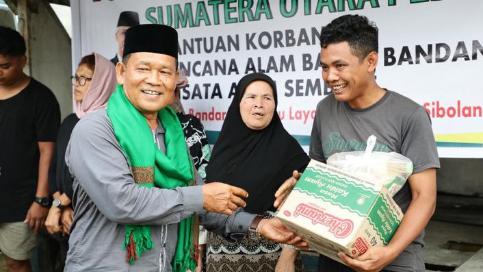 Sejurus Aksi Sosial TGS Ganjar Sumut Bantu Korban Banjir Bandang Sembahe Kabupaten Deli Serdang