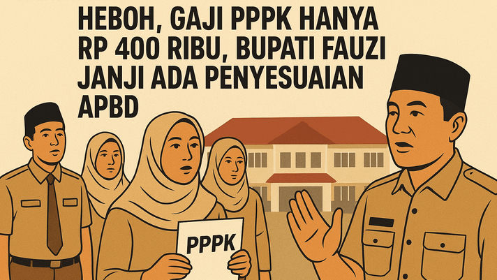 Bupati Fauzi Bertindak! Gaji PPPK yang Hanya Rp 400 Ribu Dipastikan Naik Lewat Penyesuaian APBD