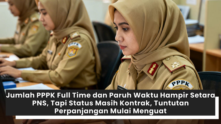 Jumlah PPPK Full Time dan Paruh Waktu Hampir Setara PNS, Tapi Status Masih Kontrak, Tuntutan Perpanjangan Mulai Menguat