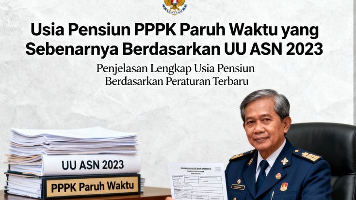 Jangan Salah! Ini Usia Pensiun PPPK Paruh Waktu yang Sebenarnya Berdasarkan UU ASN 2023!