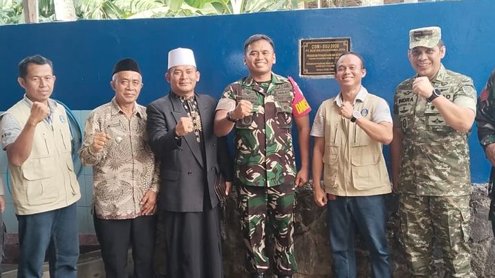 Kodim 0623 Cilegon Resmikan Sumur Bor Air Bersih di Ponpes Banu Al-Qomar