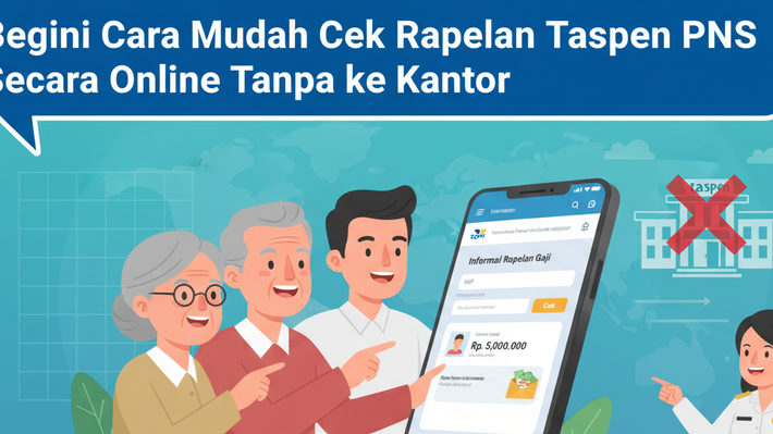 Pensiunan Catat! Begini Cara Mudah Cek Rapelan Taspen PNS Secara Online Tanpa ke Kantor
