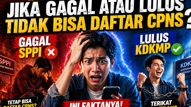 Yang Paling Ditakutkan Pelamar, Jika Gagal Lolos SPPI Koperasi Merah Putih atau Lulus KDKMP 2026 Apakah Masih Bisa Daftar CPNS?