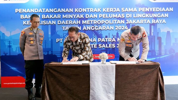 Pertamina Pasok BBM dan Pelumas, Dukung Operasional Polda Metro Jaya