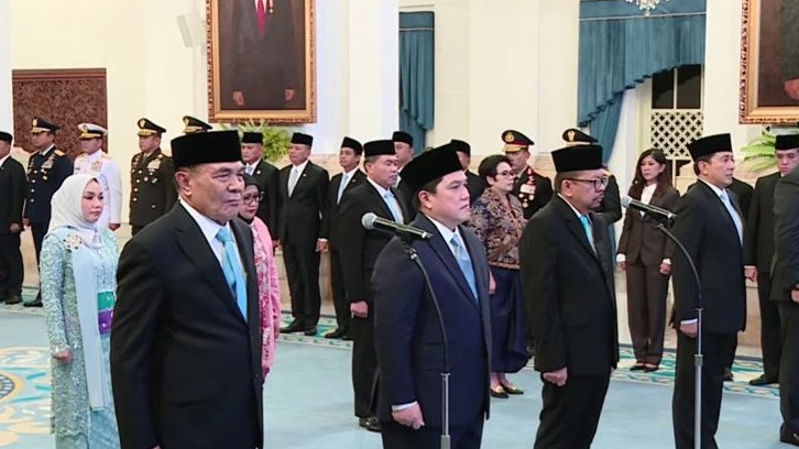 Daftar Nama Menteri, Wamen, KSP dan Kepala Badan yang Dilantik Presiden di Istana, Ada Eks Wakapolri