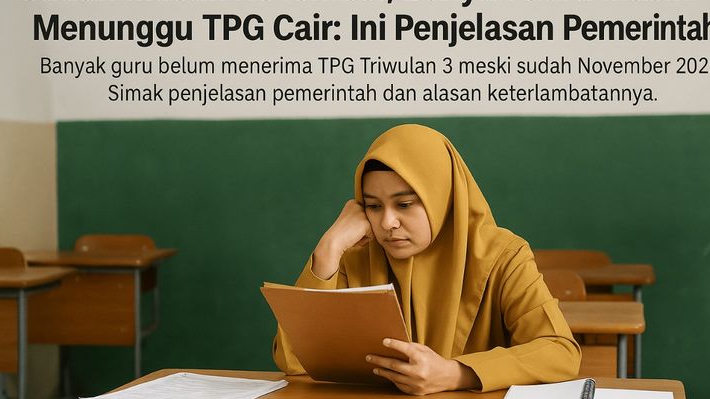 Sudah Masuk November, Banyak Guru Masih Menunggu TPG Cair? Ini Penjelasan Pemerintah!