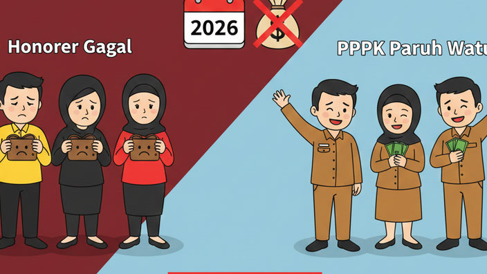 Kabar Buruk! Honorer Gagal PPPK Paruh Waktu Terancam Tanpa Gaji Mulai 2026, Ini Penyebabnya