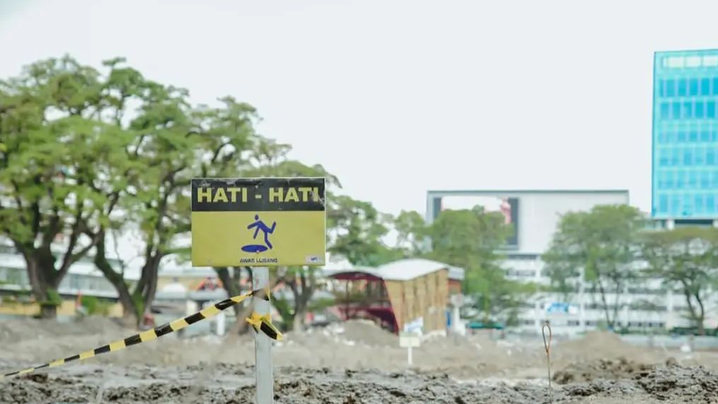 Revitalisasi Lapangan Merdeka Medan Gunakan 1.800 Bor Pile