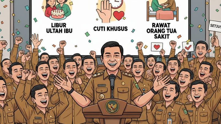 ASN Jabar Wajib Tahu! Hak Cuti Baru dari Dedi Mulyadi, Libur Ultah Ibu hingga Rawat Orang Tua Sakit