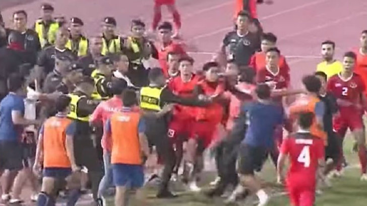 Kronologi Adu Jotos Pemain dan Ofisial Indonesia vs Thailand, Wasit Sibuk Cabut Kartu Merah