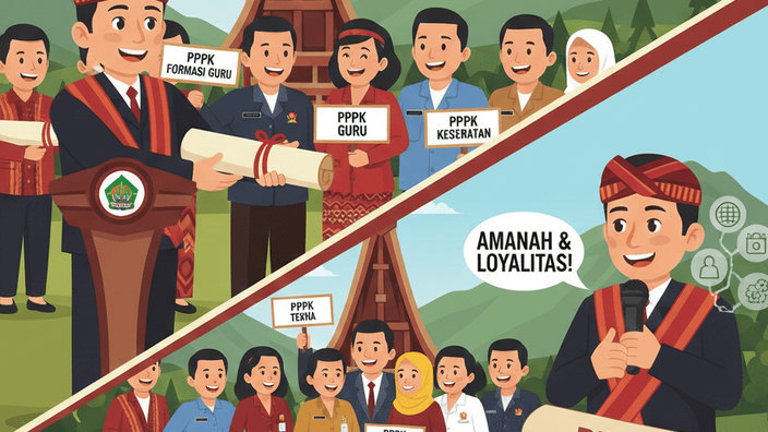 Bupati Tana Toraja Serahkan SK ke 46 PPPK, Ini Rincian Formasi dan Pesannya