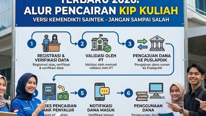 Terbaru 2026! Begini Alur Pencairan KIP Kuliah Versi Kemendikti Saintek, Jangan Sampai Salah