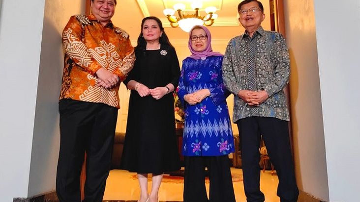 Malam-malam Didatangi Airlangga, JK Singgung Indonesia ke Depan