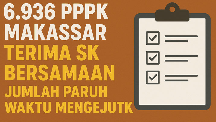 6.936 PPPK Makassar Terima SK Bersamaan, Jumlah Paruh Waktu Mengejutkan