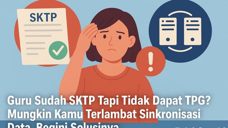 Guru Sudah SKTP Tapi Tidak Dapat TPG? Mungkin Kamu Terlambat Sinkronisasi Data, Begini Solusinya!