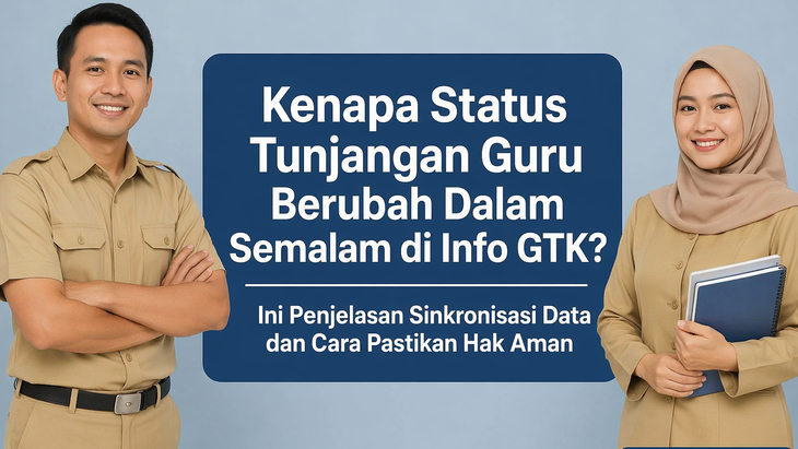 Kenapa Status Tunjangan Guru Berubah Dalam Semalam di Info GTK? Ini Penjelasan Sinkronisasi Data dan Cara Pastikan Hak Aman