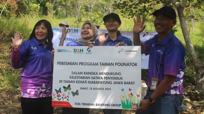 Pertamina Patra Niaga Regional JBB Resmikan Taman Kupu-Kupu di Kiarapayung Sumedang