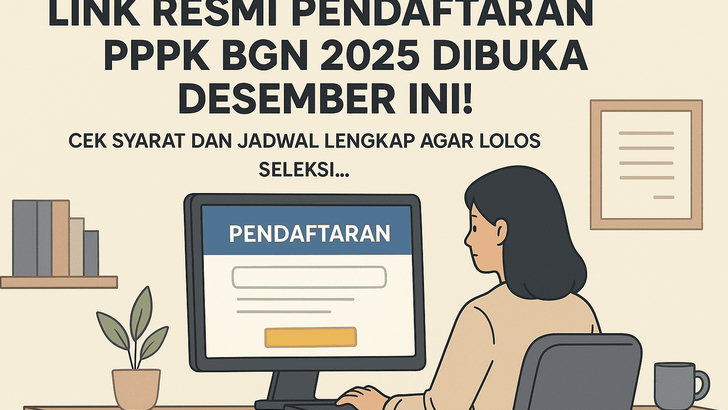 Simak Baik-baik! Link Resmi Pendaftaran PPPK BGN 2025 Dibuka Desember Ini! Cek Syarat dan Jadwal Lengkap Agar Lolos Seleksi