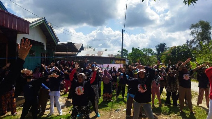 Ganjar Milenial Center Ajak Masyarakat Kapuas Budayakan Pola Hidup Sehat Lewat Senam