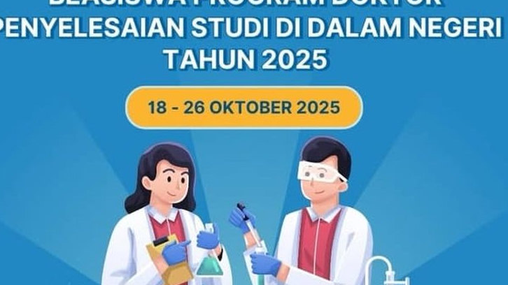 Mahasiswa S3 Wajib Tahu! PPAPT Kemdiktisaintek Sediakan Beasiswa Rp25 Juta untuk Penyelesaian Disertasi, Cek Syarat, Jadwal Pendaftaran