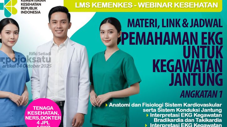 Jadi Panduan Lengkap bagi Tenaga Medis, LMS Kemenkes Hadirkan Webinar Pemahaman EKG untuk Kegawatan Jantung, Bisa Dapat 4 SKP, Cek Pesertanya