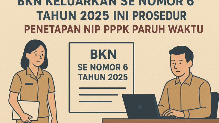 BKN Keluarkan SE Nomor 6 Tahun 2025, Ini Prosedur Penetapan NIP PPPK Paruh Waktu