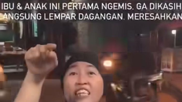 VIRAL Ngemis Tak Dikasih, Ibu Ini Ngamuk dan Rusak Dagangan Pedagang di Cibinong
