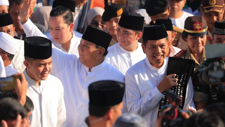 Diteriaki 'Presiden' saat Salat IdulAdha, Prabowo Bilang Luar Biasa