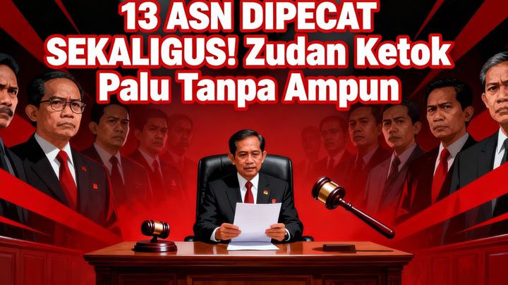 13 ASN DIPECAT SEKALIGUS! Zudan Ketok Palu Tanpa Ampun, Ini Daftar Pelanggarannya!