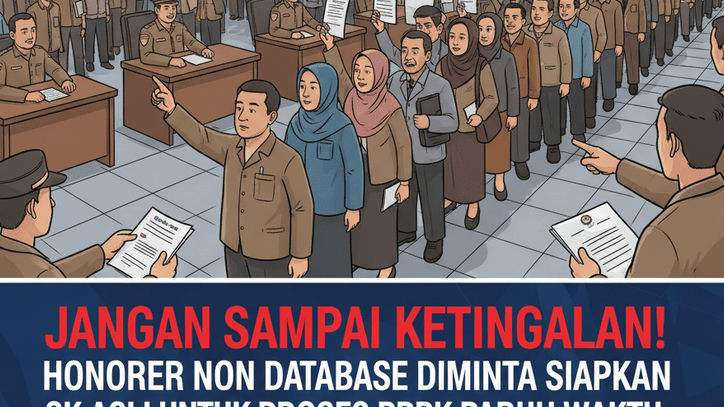Jangan Sampai Ketinggalan! Honorer Non Database Diminta Siapkan SK Asli untuk Proses PPPK Paruh Waktu