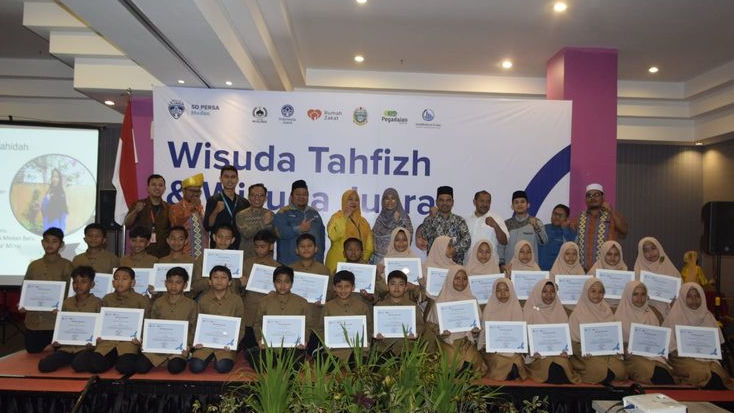 Wisuda Tahfidz Quran SD PERSA "Sekolah Juara Medan" Bertema The Real Champion