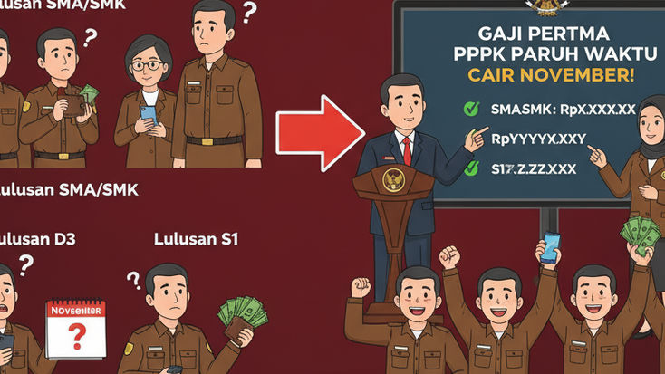 Catat! Lulusan SMA/SMK, D3, S1 Segini yang Akan Kalian Dapat di Gaji Pertama PPPK Paruh Waktu , Cair Bulan November Ini